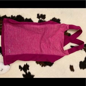 Champion pink workout tank with cross back straps